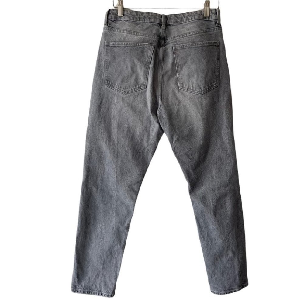 ❌SOLD❌ 𝅺Zara high rise slim straight grey jeans distressed women's size 8 - Picture 5 of 13